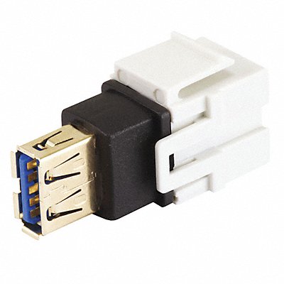 Datacom Jack USB3.0A(F/F) Flush Wht