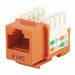 Datacom Jack Cat6 Punch Down Orange