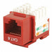 Datacom Jack Cat6 Punch Down Red