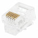 Plug Mod RJ12 6P6C Flat Stranded PK50