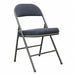 Folding Chair Blue/Gray 300 lb.