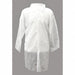 Disp. Lab Coat M Polypropylene Wht PK30