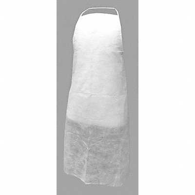 Disposable Apron White 36 in L PK100