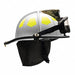 Fire Helmet White Fiberglass