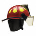 Fire Helmet Red Fiberglass