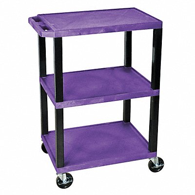 Utility Cart 300 lb Cap. Resin 3 Shlvs