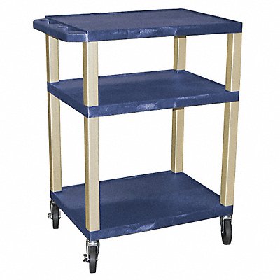 Utility Cart 300 lb Cap. Resin 3 Shlvs