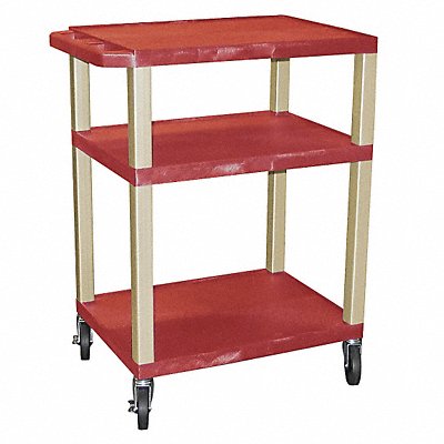 Utility Cart 300 lb Cap. Resin 3 Shlvs