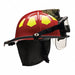 Fire Helmet Red Fiberglass