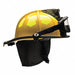 Fire Helmet Yellow Fiberglass