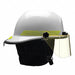 Fire Helmet White Thermoplastic