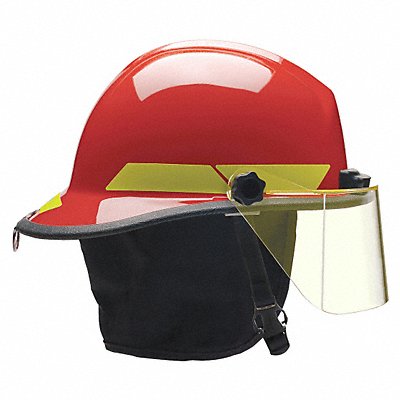 Fire Helmet Red Thermoplastic