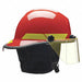 Fire Helmet Red Thermoplastic