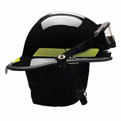 Fire Helmet Black Thermoplastic