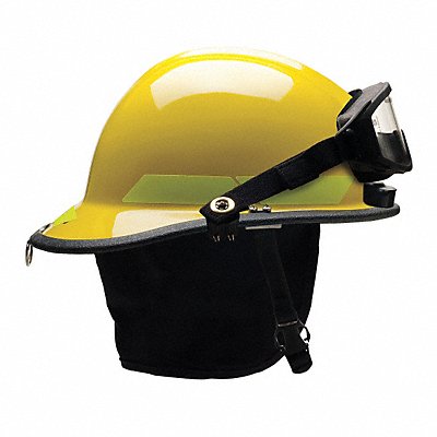 Fire Helmet Yellow Thermoplastic