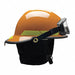 Fire Helmet Orange Fiberglass