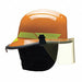 Fire Helmet Orange Thermoplastic