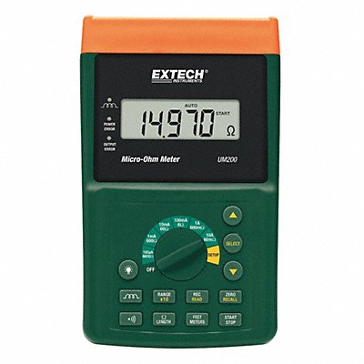 Micro Ohmmeter 6 kiloohm Max Backlit LCD