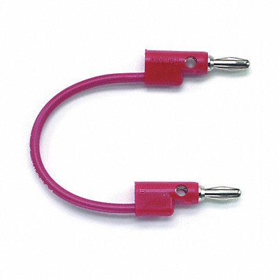 BANANA PLUG PATCH CORD STACKABLE RED