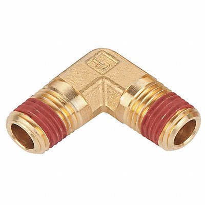 90 Elbow Brass 1/4 in Pipe Size MNPT