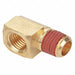 Extruded Street Elbow Brass 1/4 x 1/8 in