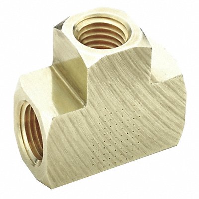 Extruded Tee Brass 1/2 in Pipe Size FNPT