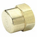 Hex Head Cap Brass 3/8 in Pipe Size FNPT