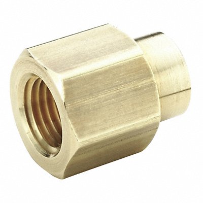 Reducing Coupling Brass 1/2 x 1/4 in