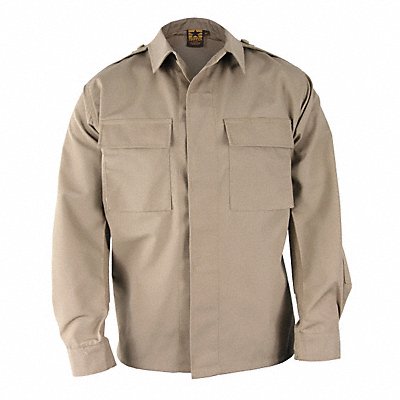 Long Sleeve Shirt Khaki M Short