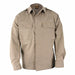 Long Sleeve Shirt Khaki L Short