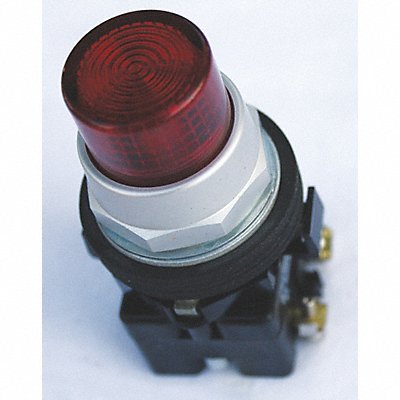 H4191 Illuminated Push Button 30mm 2NO/2NC Red