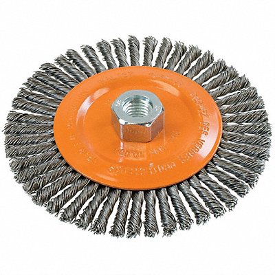 Stringer Bead Wheel Brush Knot 6 x1/4 