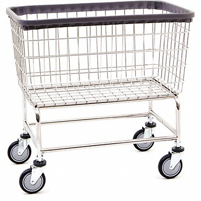 Wire Cart Large Capacity Chrome 4.5 bu.