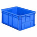 Straight Wall Container Blue Solid HDPE