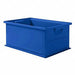 Straight Wall Container Blue Solid HDPE