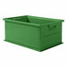 Straight Wall Container Green Solid HDPE