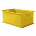 Straight Wall Ctr Yellow Solid HDPE