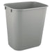 WASTEBASKET,RECTNG SM GY