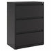 Lateral File Cabinet 40-1/4 in H Black