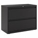 Lateral File Cabinet Black 18-5/8 in D