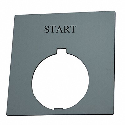 Legend Plate Square Start Black