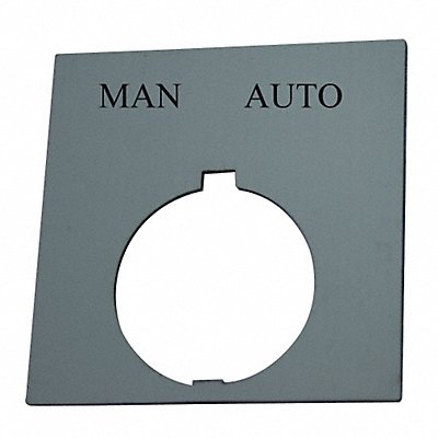 Legend Plate Square Man.Auto Black