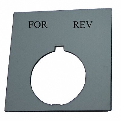 Legend Plate Square For.Rev. Black