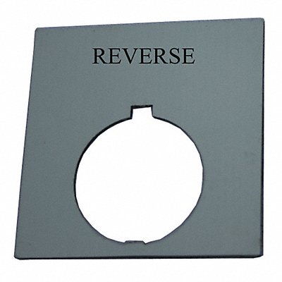 Legend Plate Square Reverse Black