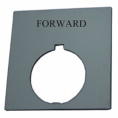 Legend Plate Square Forward Black