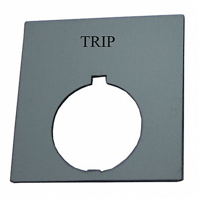 Legend Plate Square Trip Black