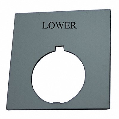 Legend Plate Square Lower Black