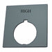 Legend Plate Square High Black