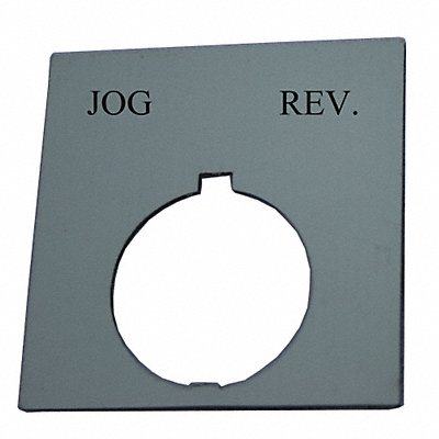 Legend Plate Square Jog-Rev. Black