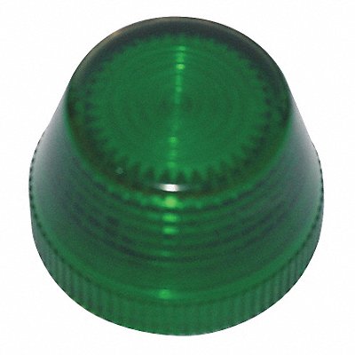 Pilot Light Lens 30mm Green Plastic